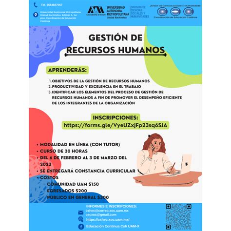 Gestión de Recursos Humanos Coordinación de Educación Continua UAM X