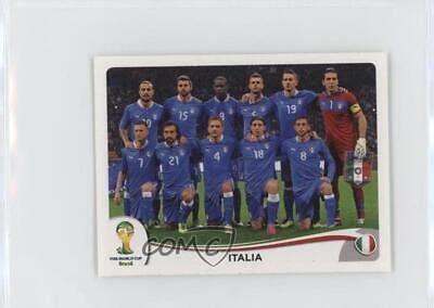 2014 Panini FIFA World Cup Brazil Album Stickers Team Photo Italia