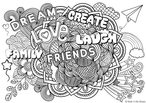 The 'dream big' coloring page is a great reminder to chase after your goals! 18 Positive Affirmation Coloring Pages Pdf - Printable ...