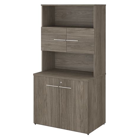 Office 500 36w Tall Storage Cabinet With Doors And Shelves In Modern
