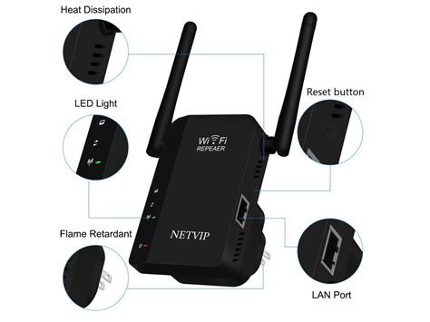Netvip Upgraded Wifi Extender Wi Fi Internet Signal Booster For Home
