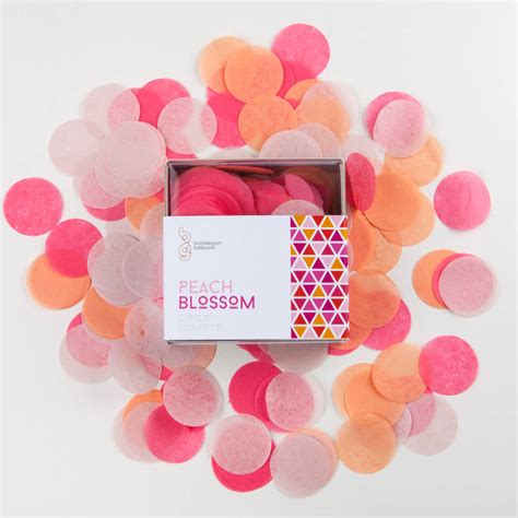 Peach Blossom Confetti Circles By Bubblegum Balloons