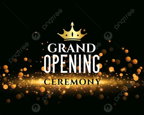 Sparkling Grand Opening Ceremony Template Design Template Download On