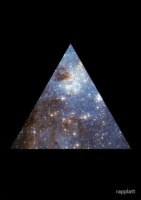 Blue Galaxy Triangle Art Prints By Rapplatt Redbubble