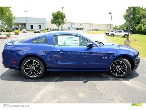 2014 Deep Impact Blue Ford Mustang Gt Premium Coupe 82161372 Photo 4
