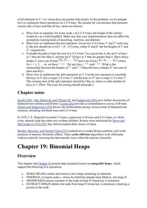 Algorithm Part 6 Binomial Heaps Chapter 19 Of All Elements In S