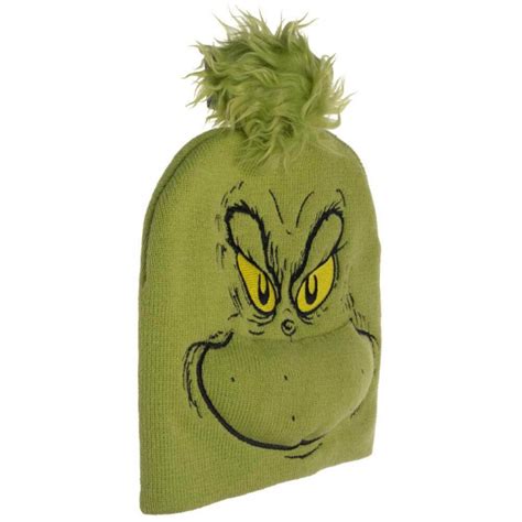 Dr Seuss Grinch Big Face Embroidered Cap