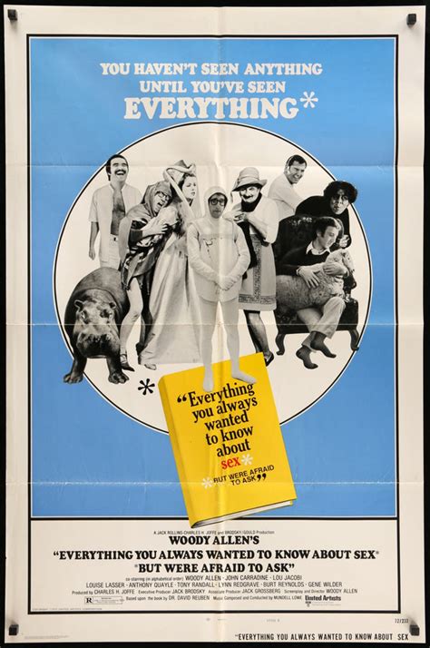 everything you always wanted to know about sex 1972 movie poster original film art