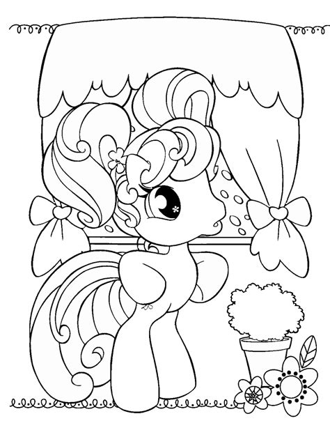Not only ponies but a little dragon, adorable unicorns and equestria girls too. My Little Pony Coloring Pages