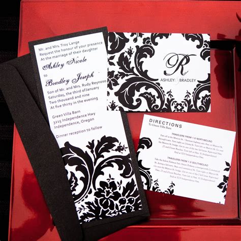 It may sound counterintuitive, but. Red Pearl Designs — Elegant Damask Designer Wedding ...