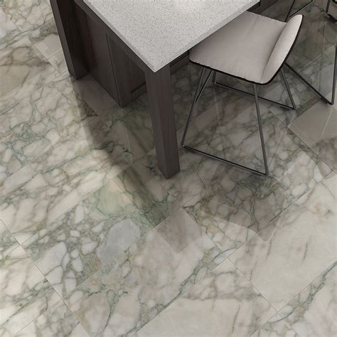 Calacatta Green Polished Marble Tile 12x24x38 Marble Flooring