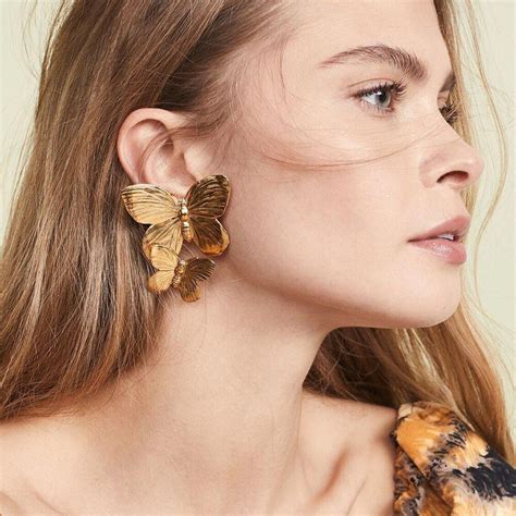 Smalldiamondpendantnecklace Butterfly Earrings Stud Diamond Shape