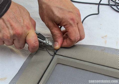 How To Replace Window Screen Mesh Easier Than You Think Saws On Skates