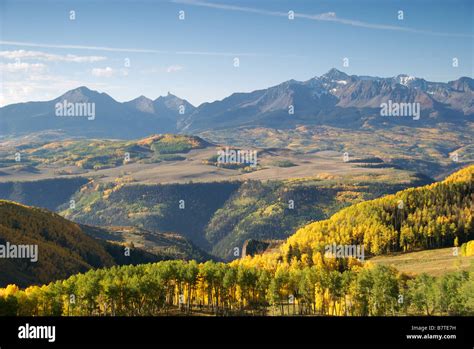 The Wilson Range In The San Juan Mountains Near Telluride Colorado On A