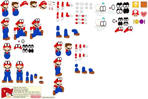 Super Mario Odessey Mario Character Builder By Marioman94 On Deviantart