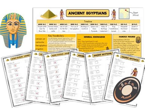ancient egypt knowledge organiser and mini quizzes teaching resources