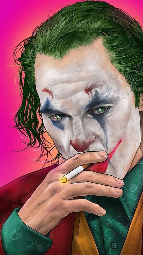 Joker Smoking Joker Painting Hd Phone Wallpaper Pxfuel
