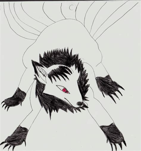 White Demon Fox By Blackheartninja1 On Deviantart