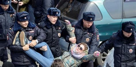Hundreds Arrested As Unsanctioned Anti Corruption Protests Erupt Across Russia