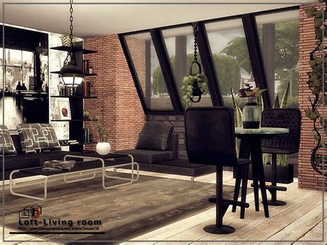 Loft Living Room By Danuta720 At Tsr Sims 4 Updates