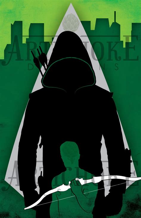 Arrow â€ Green Arrow Tv Show Poster â€ Wall Art Digital Print