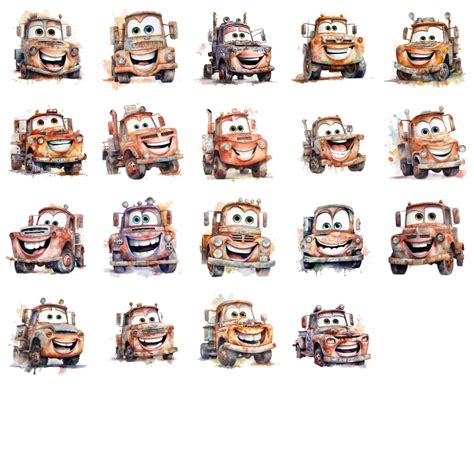Tow Mater Clipart Tow Mater Watercolor Tow Mater Png Lightning