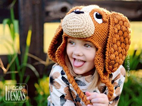 Pdf Crochet Pattern For Making A Cute Spaniel Hat With Long Ears For