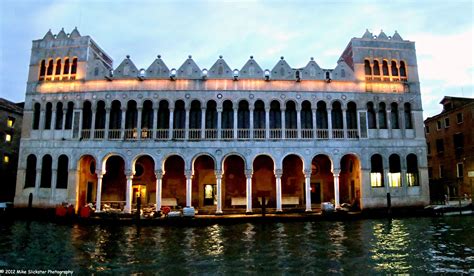 venetian palace on the grand canal at dusk venice italy grand canal venice canal