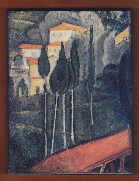 Amedeo Modigliani Landscape Southern France1919free Etsy