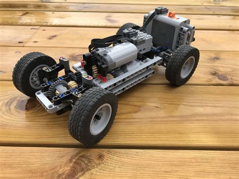 Lego Moc Simple Lego Technic Rc Awd Chassis By Manooothebananooo