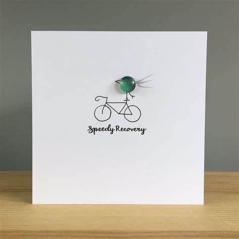 We did not find results for: Speedy Recovery greeting card with fused glass bird and hand drawn bicycle - Salvia Glass