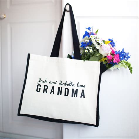 Personalised Love Grandma Nana Nanny Granny Bag By Rosie Willett Designs