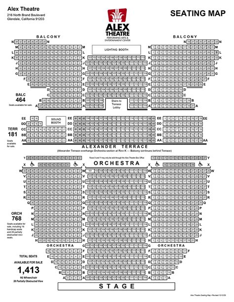 Pasadena Playhouse Seating Chart