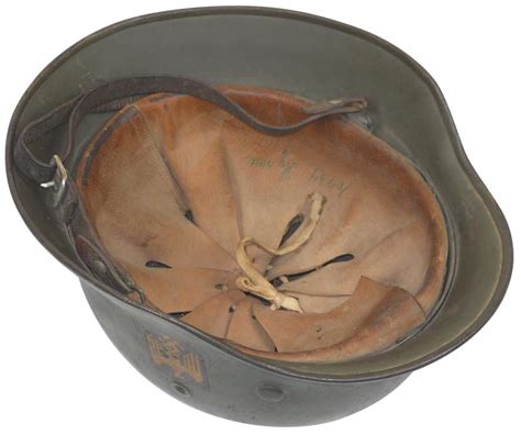 Militaria Wwii German Naval Helmet Wdouble Decals Stamped 1397