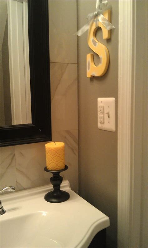 Cynlon black busy grey and yellow abstract white modern bathroom. 26 best Yellow and Grey Beach House Bath images on ...