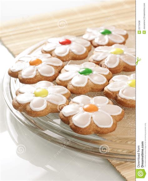 gingerbread cookies  royal icing stock photo image  brown copy