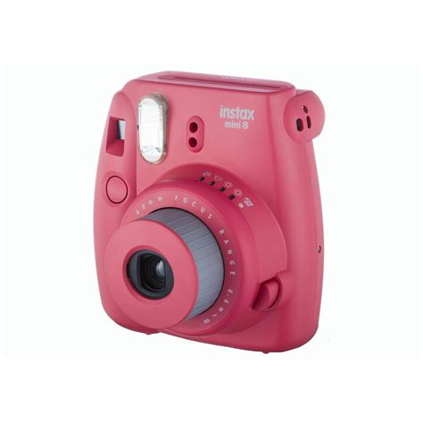Fujifilm Instax Mini 8 Polaroid Fuji Malina Raspberry Instant Film Camera