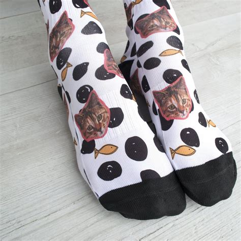 😍🐱 now you can put your cats on socks! Personalised Cat Photo Upload Socks | Love My Gifts