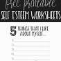 Free Printable Self Esteem Worksheets