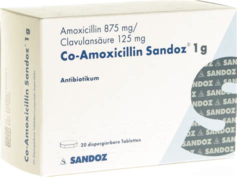 Co Amoxicillin Sandoz Disp Tabletten 1g 20 Stück In Der Adler Apotheke