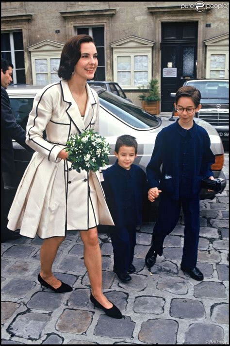 Carole Bouquet Avec Ses Fils Dimitri Et Louis Le Jour De Son Mariage Avec Jacques Leibowitch