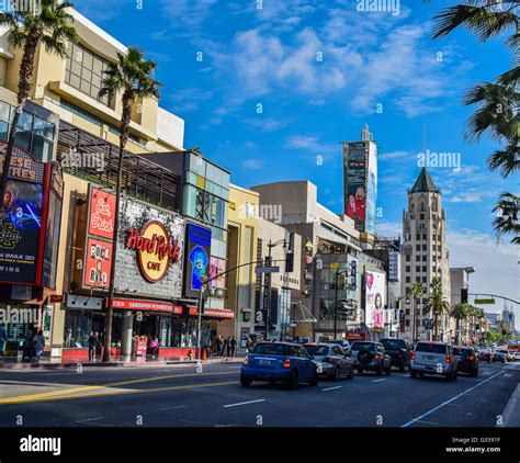 View Of Hollywood Boulevard At Sunset Advertisement Angeles