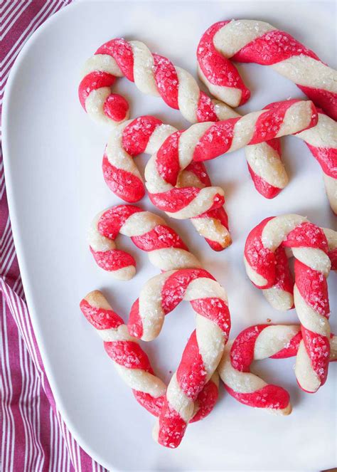 Candy Cane Cookies Recipe Soft And Pepperminty