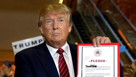 Trump Signs Loyalty Pledge To Republicans