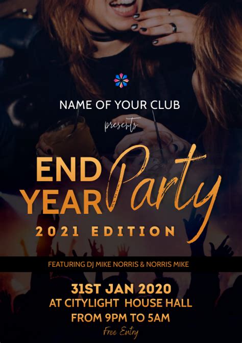 End Year Party Flyer Template Postermywall