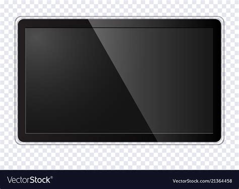Realistic Modern Tv Screen Royalty Free Vector Image