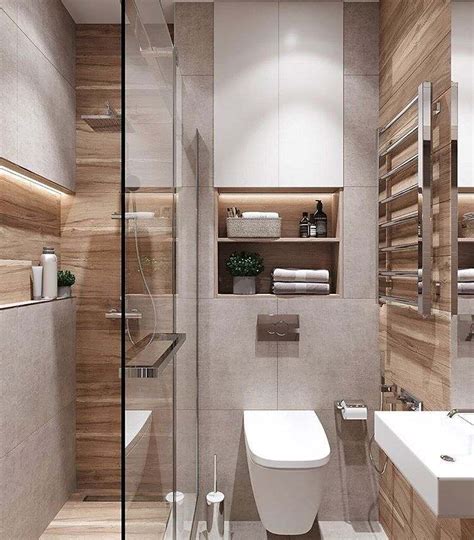 It can also serve as a storage space for spare towels, lotion, body creams, and more. Walk in shower in a small bathroom - design ideas for ...