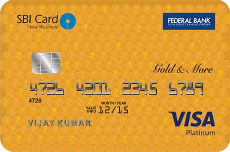 3) call the sbi card helpline at 39 02 02 02 (prefix local std code) or 1860 180 once you have accumulated enough reward points by using your sbi card regularly, you can then redeem the points for a ton of things like electronics, vouchers. Federal Bank SBI - VISA Gold & More Credit Card - Federal Bank