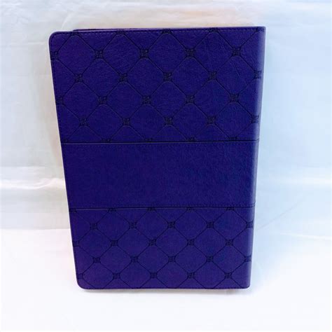 The Holy Bible Super Giant Print Purple Faux Leather Kjv Ebay
