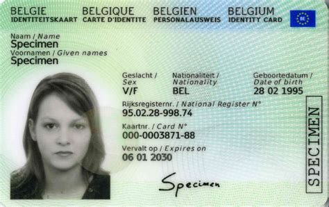 Kopie Identiteitskaart Belgie Voorbeeld Id Kaart My XXX Hot Girl